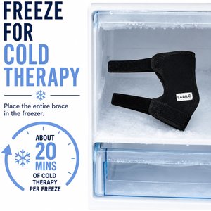 Labra Canine Heat Cold Therapy Dog Leg Wrap, Large