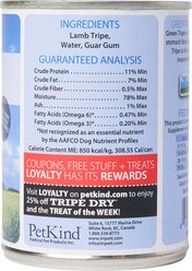 PetKind Tripett New Zealand Green Lamb Tripe Grain-Free Canned Dog Food, 12.8-oz, case of 12 slide 2 of 7