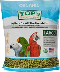 TOP's Parrot Food Organic Pellets Bird Food, 4-lb bag