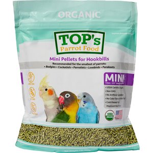 TOP's Parrot Food Organic Mini Pellets Bird Food, 1-lb bag