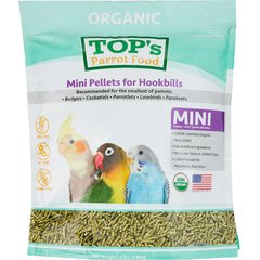 TOP's Parrot Food Organic Mini Pellets Bird Food, 4-lb bag