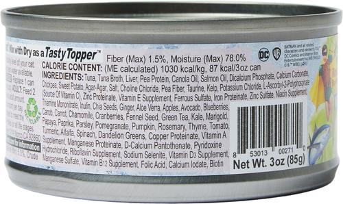 Show full view: Gentle Giants Natural Non-GMO Tuna Grain-Free Cat & Kitten Canned Cat Food, 3-oz, case of 24 slide 3 of 9