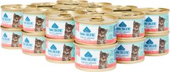 Blue Buffalo Baby Blue Healthy Growth Formula Grain-Free High Protein Salmon Recipe Kitten Wet Food, 3-oz cans, case of 24 slide 2 of 8