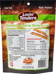 Lovin'Tenders Chicken & Rawhide Twists Recipe Dog Jerky Treat, 7-oz bag slide 2 of 4