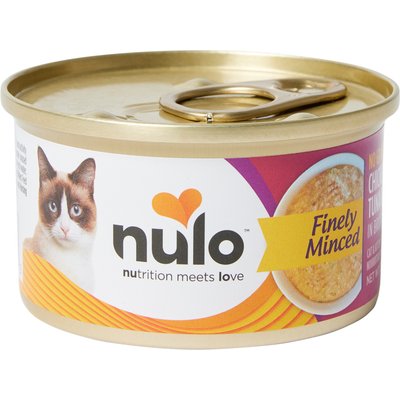Nulo Nulo Chicken & Tuna Finely Minced Canned Wet Cat Food, 2.8-oz can, case of 12