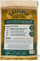 Catalyst Pet Pine Pellet Unscented Non-Clumping Wood Cat Litter, 20-lb bag slide 2 of 3
