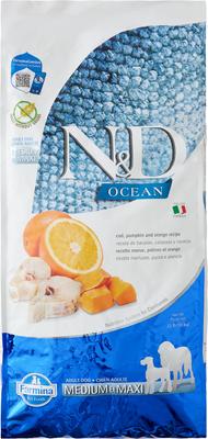 FARMINA N&D Ocean Canine Adult Cod, Pumpkin & Orange Dry Dog Food