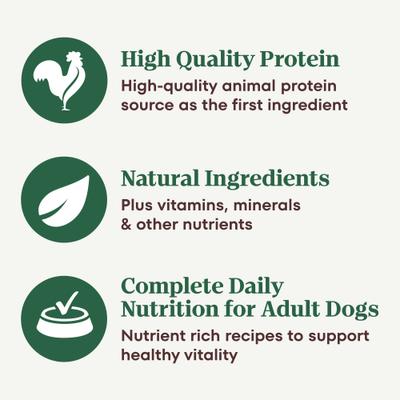 Show full view: Nutro Hearty Stew Variety Pack Chunky Beef, Tomato, Carrot & Pea Stew & Tender Chicken Adult Wet Dog Food, 12.5-oz can, case of 12 slide 6 of 10