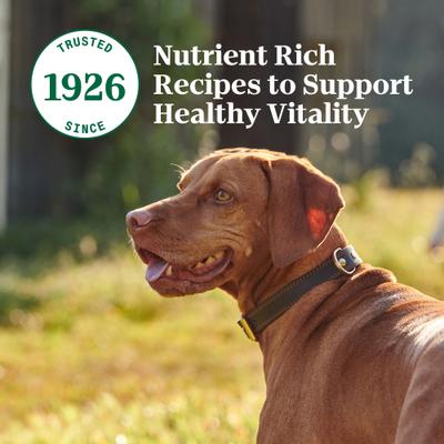 Show full view: Nutro Hearty Stew Variety Pack Chunky Beef, Tomato, Carrot & Pea Stew & Tender Chicken Adult Wet Dog Food, 12.5-oz can, case of 12 slide 9 of 10