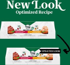 Nutro Hearty Stew Variety Pack Chunky Beef, Tomato, Carrot & Pea Stew & Tender Chicken Adult Wet Dog Food, 12.5-oz can, case of 12 slide 2 of 9