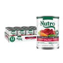Nutro Hearty Stew Adult Chunky Beef, Tomato, Carrot & Pea Canned Wet Dog Food, 12.5-oz, case of 12