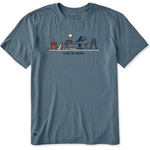 LIFE IS GOOD Men's Dock Lake Out of Office Short Sleeve Shirt