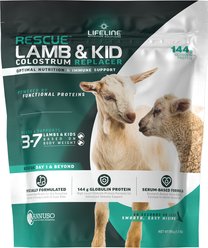 LIFELINE RESCUE Colostrum Replacer Immune Support Powder Lamb & Kid Supplement, 1.3-lb bag