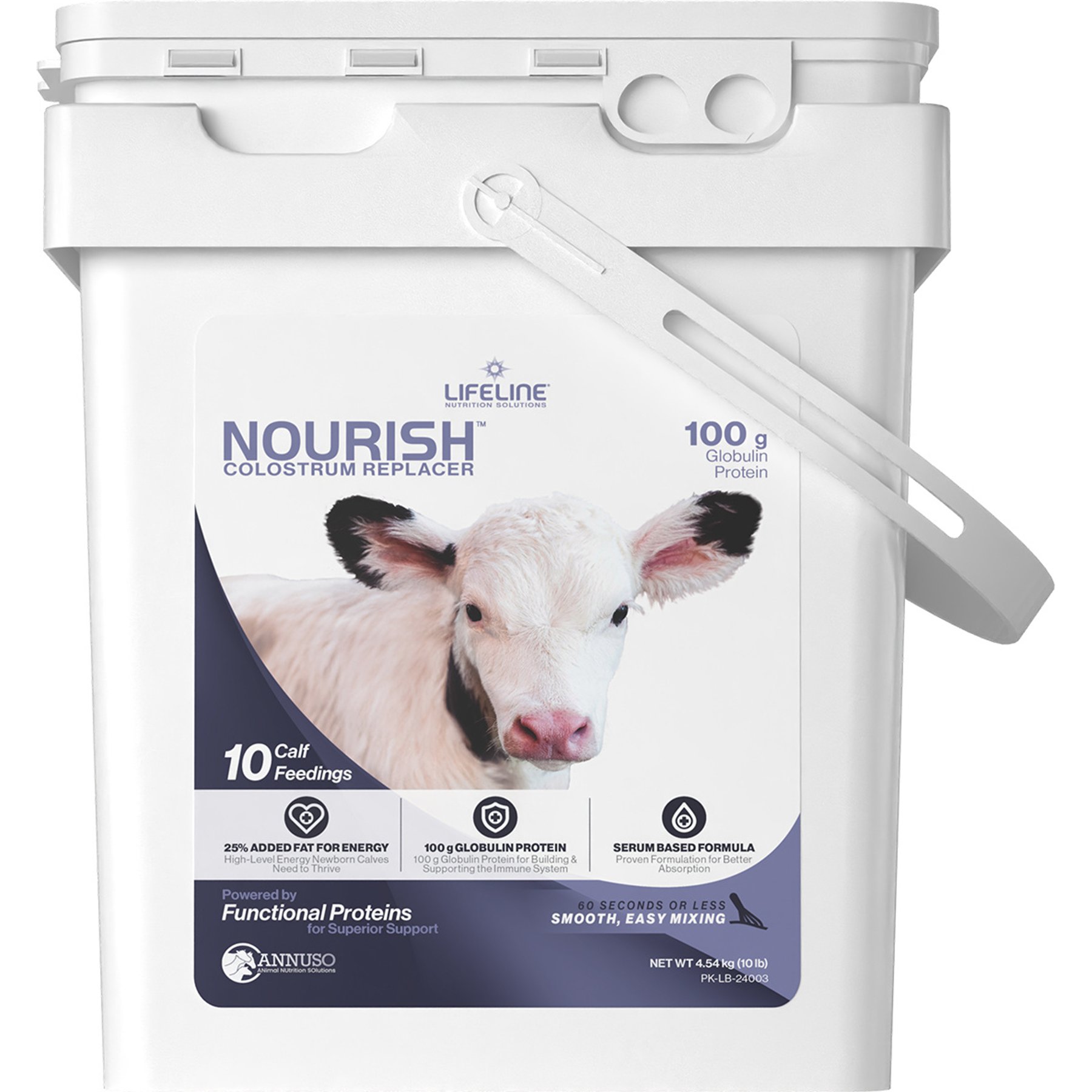 LIFELINE NOURISH Colostrum Replacer Immune Support Powder Calf Supplement, 10-lb bag