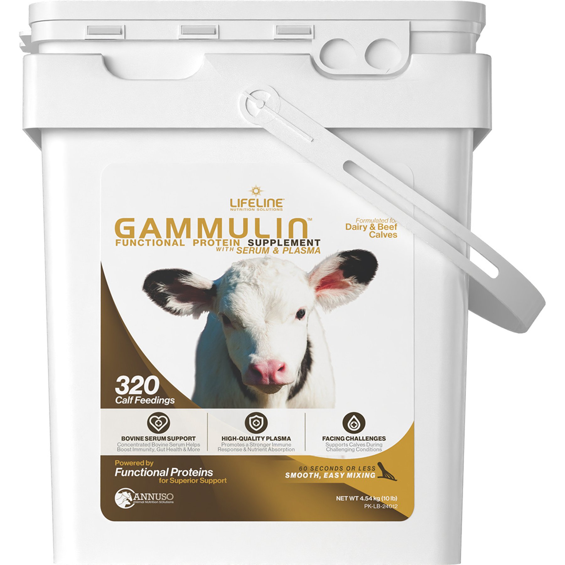 LIFELINE GAMMULIN Immune & Intestinal Support Powder Calf Supplement, 10-lb bag