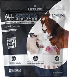 LIFELINE 20:20 Livestock Milk Replacer Powder Livestock Supplement, 10-lb bag slide 1 of 5