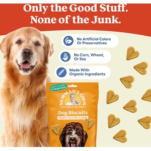 Newman's Own Peanut Butter Flavor Medium Size Dog Treats, 10-oz