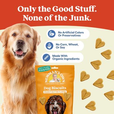 Show full view: Newman's Own Peanut Butter Flavor Medium Size Dog Treats, 10-oz slide 4 of 11