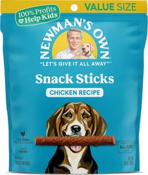 Newman's Own Snack Sticks Chicken Recipe Grain-Free Dog Treats, 14-oz bag