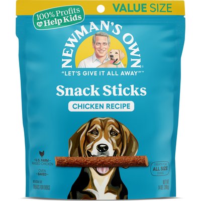Newman's Own Newman's Own Snack Sticks Chicken Recipe Grain-Free Dog Treats, 14-oz bag