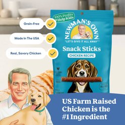 Newman's Own Snack Sticks Chicken Recipe Grain-Free Dog Treats, 5-oz bag slide 2 of 9