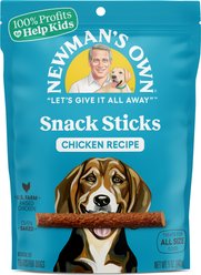 Newman's Own Snack Sticks Chicken Recipe Grain-Free Dog Treats, 5-oz bag