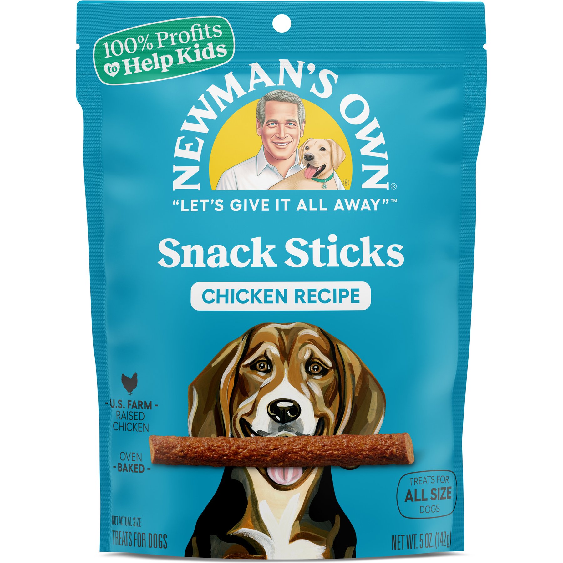 Newman's Own Newman's Own Snack Sticks Chicken Recipe Grain-Free Dog Treats, 5-oz bag
