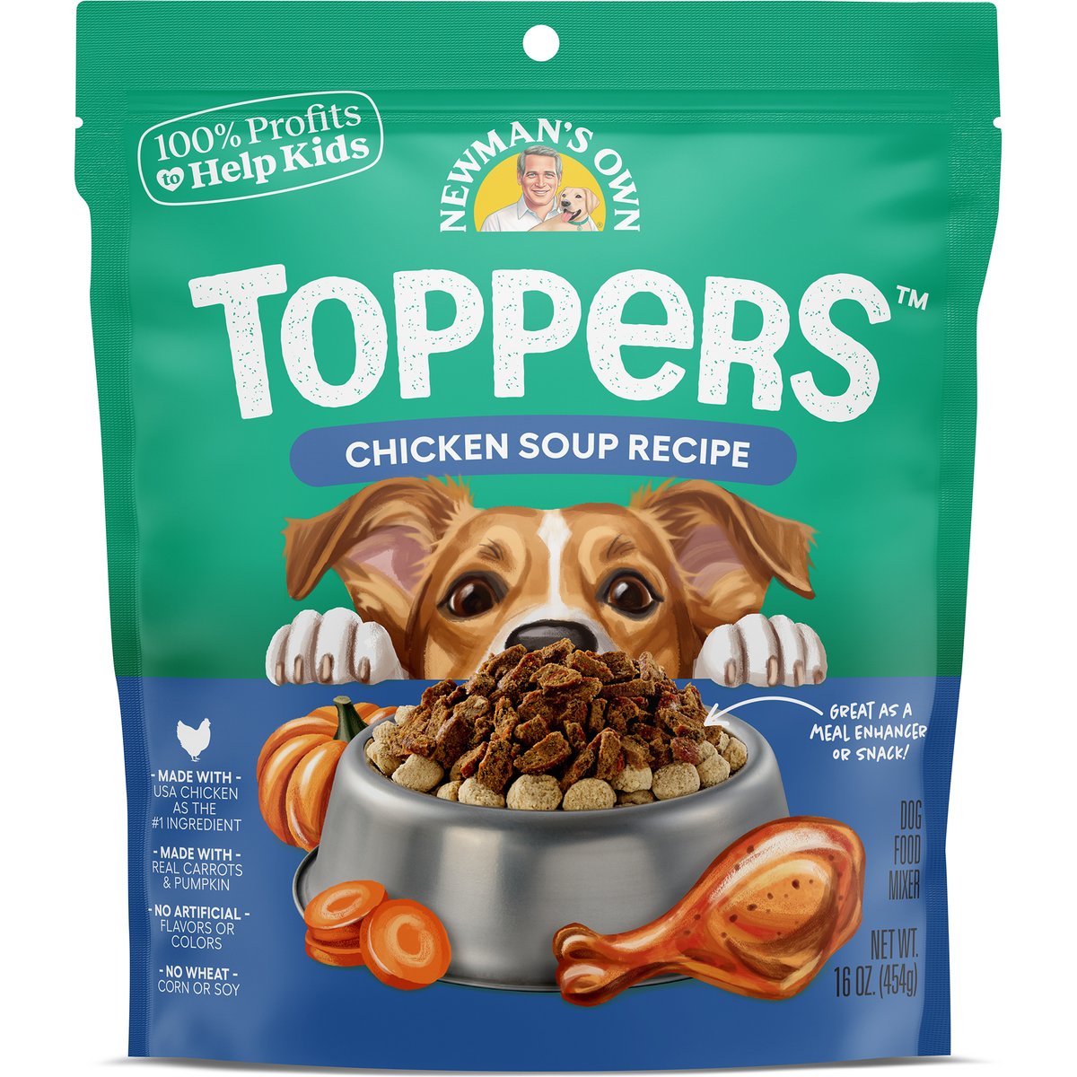 Newman's Own Chicken Recipe Dog Food Topper, 16-oz