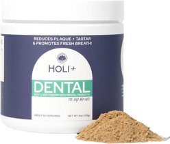 HOLI Dental Powder Supplement for Dogs & Cats, 4-oz jar