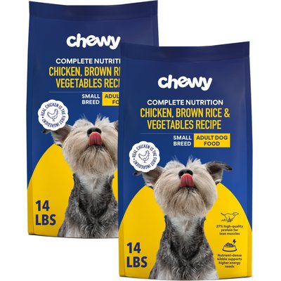 Chewy Made Chewy Made Complete Nutrition Small Breed Chicken, Brown Rice & Vegetables Recipe Adult Dry Dog Food (FORMERLY AMERICAN JOURNEY), 28-lb bundle