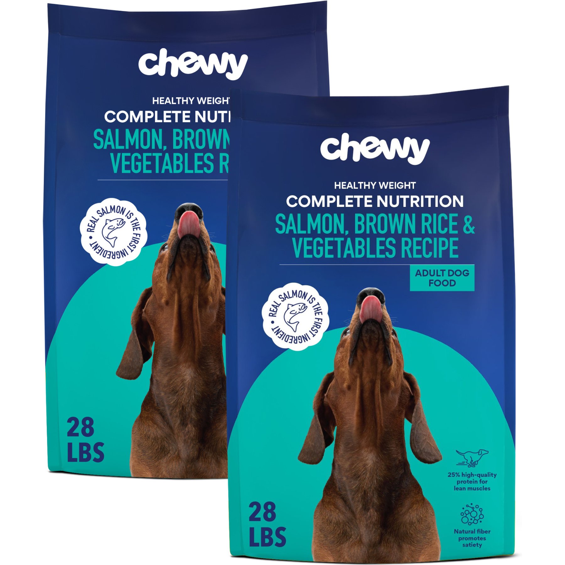 Chewy Made Complete Nutrition Healthy Weight Salmon, Brown Rice & Vegetables Recipe Dry Dog Food (FORMERLY AMERICAN JOURNEY), 56-lb bundle
