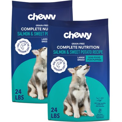 Chewy Made Chewy Made Complete Nutrition High Protein Grain-Free Large Breed Puppy Salmon & Sweet Potato Recipe Dry Dog Food (FORMERLY AMERICAN JOURNEY), 48-lb bundle