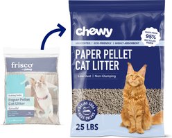 Chewy Made Unscented Non-Clumping Recycled Paper Cat Litter (FORMERLY FRISCO), 25-lb bag