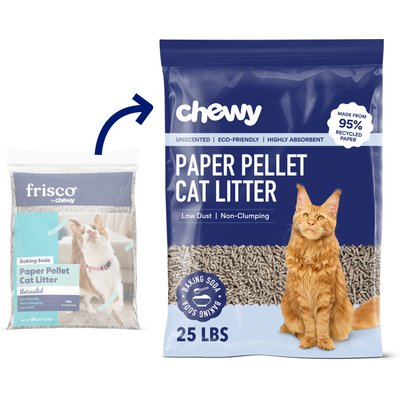 Chewy Made Chewy Made Unscented Non-Clumping Recycled Paper Cat Litter (FORMERLY FRISCO), 25-lb bag