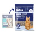 Chewy Made Unscented Non-Clumping Recycled Paper Cat Litter (FORMERLY FRISCO), 25-lb bag