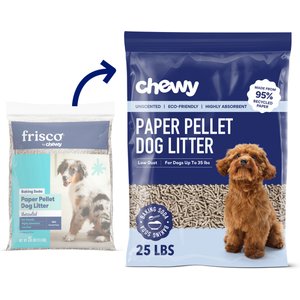 Chewy Made Unscented Non-Clumping Recycled Paper Dog Litter (FORMERLY FRISCO), 25-lb bag