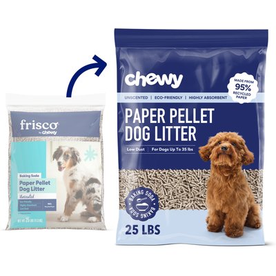 Chewy Made Chewy Made Unscented Non-Clumping Recycled Paper Dog Litter (FORMERLY FRISCO), 25-lb bag