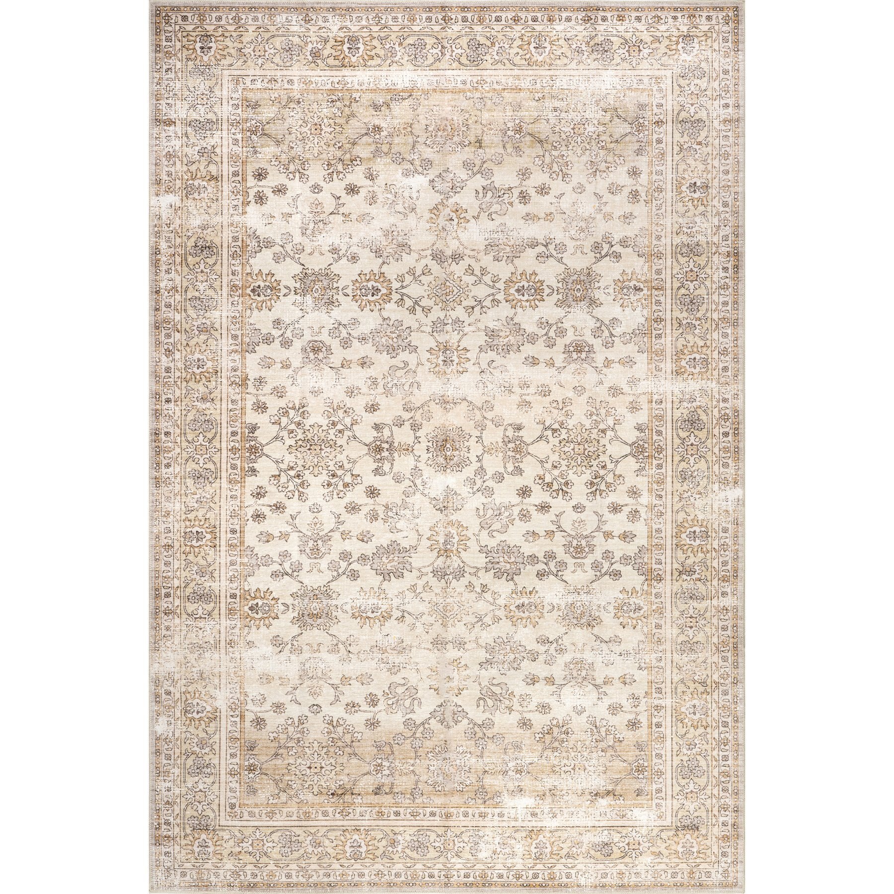 Nuloom Sia Vintage Floral Rug, 8 x 8-ft
