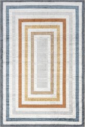 Nuloom Alienor Striped Machine Washable Rug, 6 x 6-ft