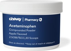 Acetaminophen Compounded Apple Powder, 2.5GM/15CC, 30 scoops for Veterinary use slide 1 of 3