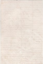 Nuloom Nia Tile Faux Rabbit Machine Washable Area Rug, Beige, 5 x 8-ft