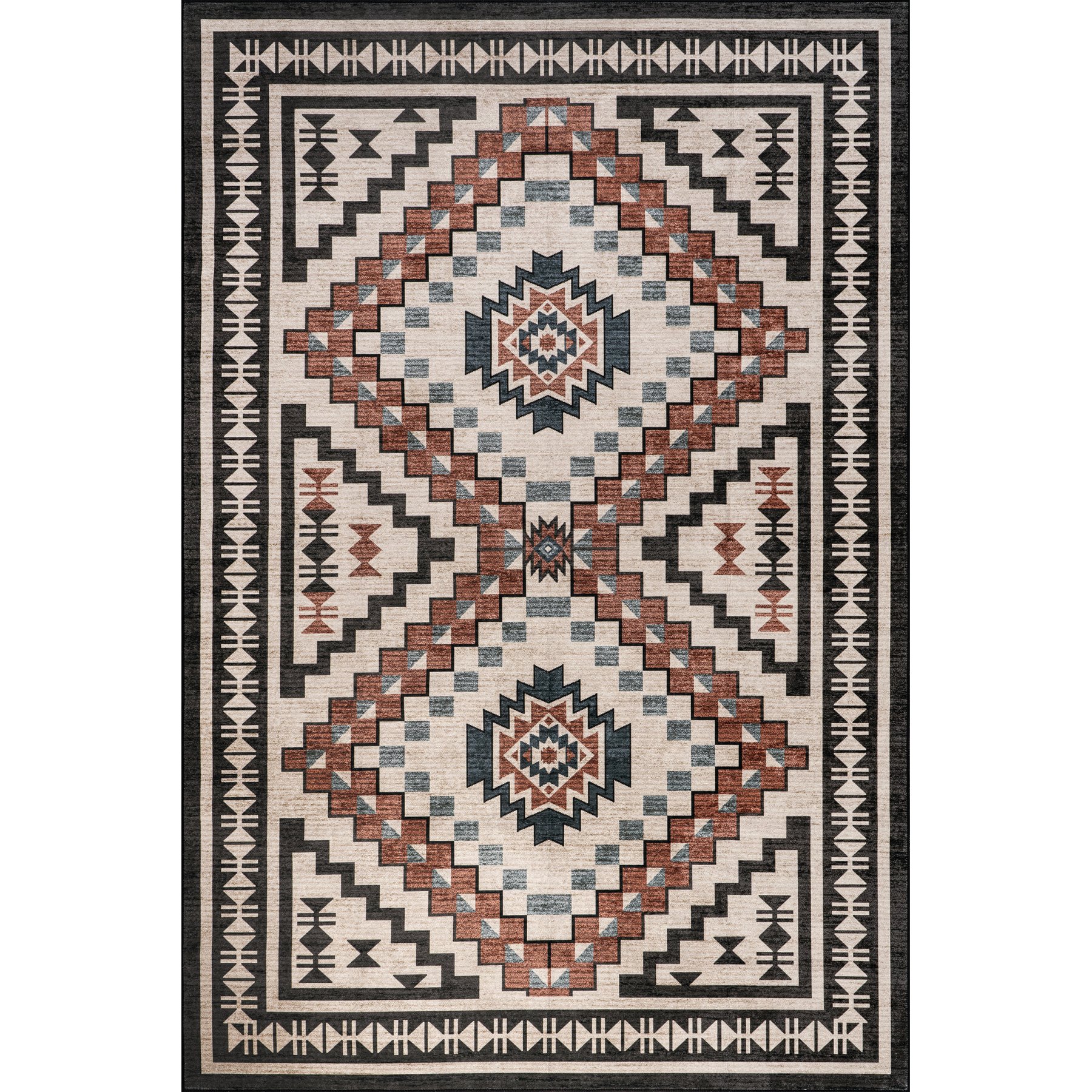 Nuloom Calli Southwestern Machine Washable Rug, 6 x 6-ft