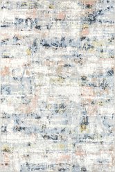 Nuloom Aaliyah Casual Abstract Rug, Blue Multicolor, 2.5 x 12-ft