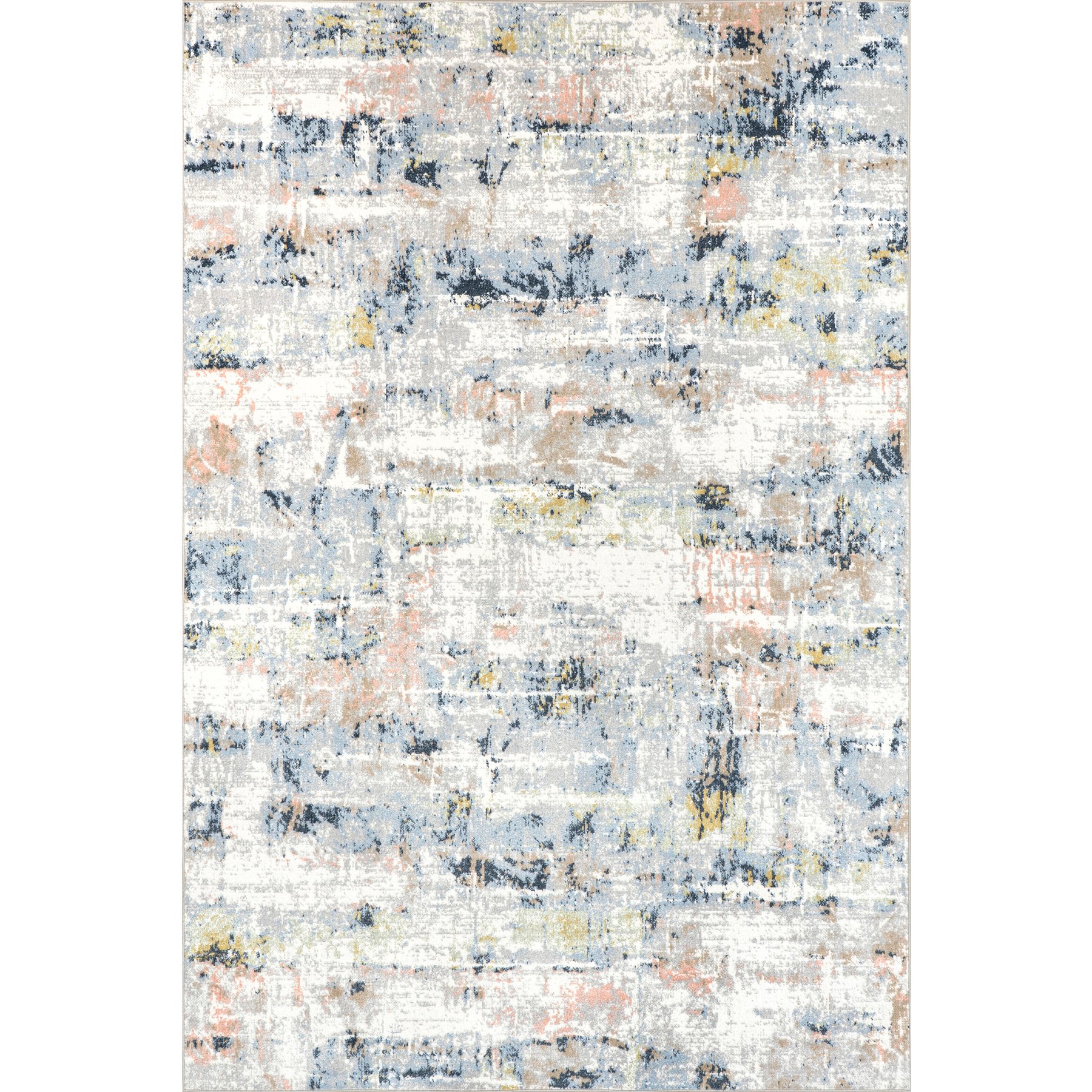 Nuloom Aaliyah Casual Abstract Rug, Blue Multicolor, 2.5 x 12-ft