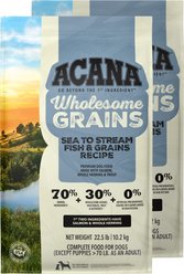 ACANA Sea to Stream Saltwater Fish Wholesome Grains Dry Dog Food, 45-lb bundle slide 1 of 9