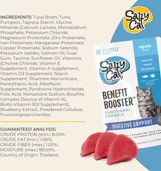 Salty Cat Benefit Booster Digestive Support Adult Tuna Wet Cat Food, 3-oz pouch, case of 12 slide 2 of 9