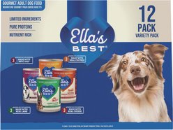 Ella's Best Savory Pate Variety Pack All Life Stages Chicken Wet Dog Food, 13-oz can, case of 12