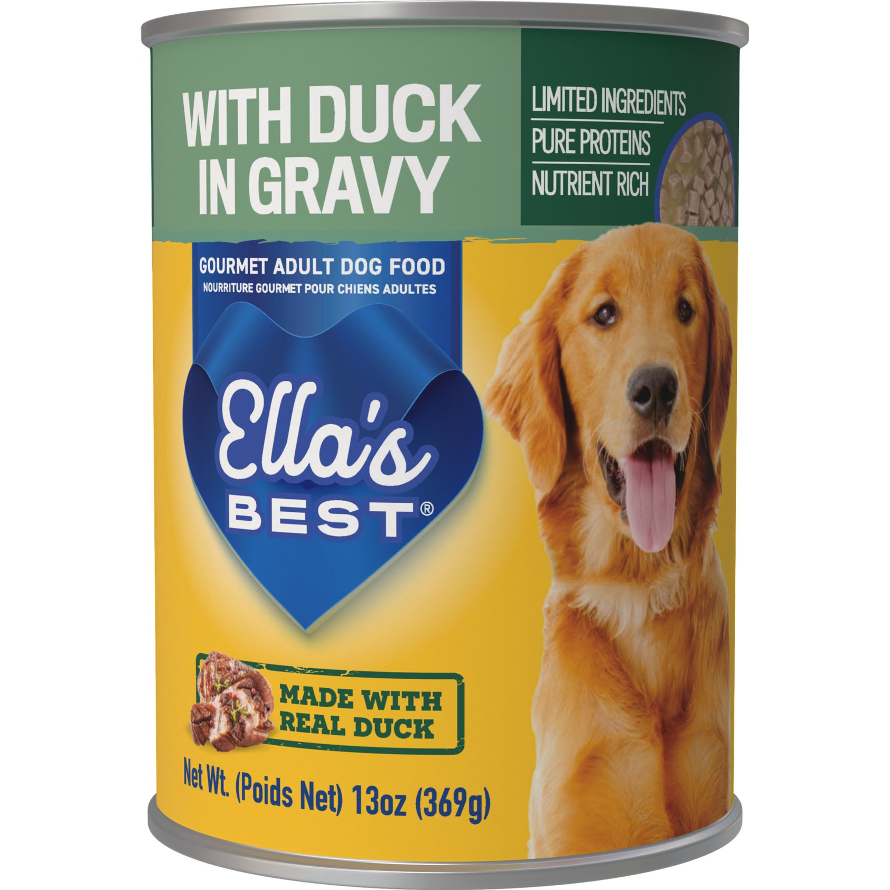 Ella's Best All Life Stages Duck Wet Dog Food, 13-oz can, case of 12