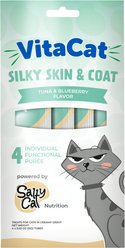 VitaCat By Salty Silky Skin & Coat Tuna Lickable Cat Treats, 4 count, 2.11-oz slide 1 of 9