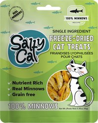 Salty Cat 100% Minnow Freeze-Dried Cat Treats, 0.35-oz slide 1 of 9